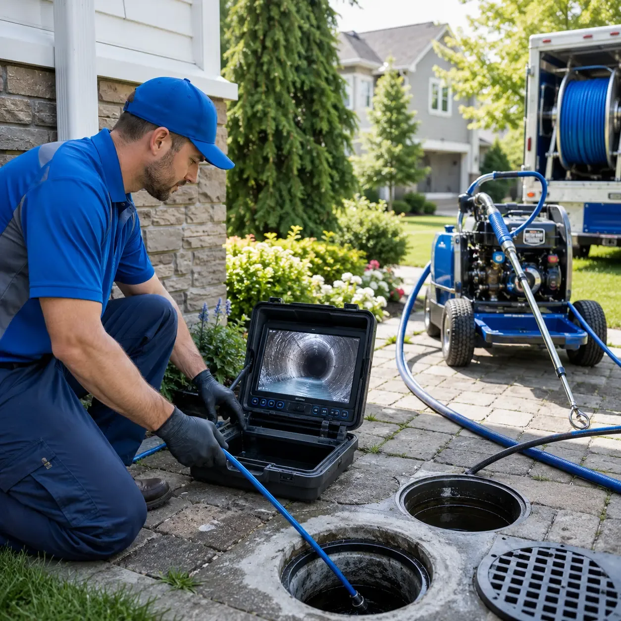 Outdoor drain cleaning professionals serving Westgate, IA